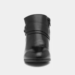Ava Womens Black Heeled Boot*Cushion Walk Fashion
