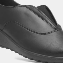 Bianca Womens Black Casual Wedge Shoe*Cushion Walk Sale