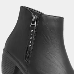 Bridget Womens Black Heeled Boot*Cushion Walk Best