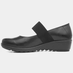 Cairo Womens Black Wedge Shoe*Cushion Walk Discount