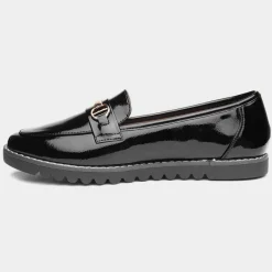 Carrie Womens Black Patent Loafer*Cushion Walk Best
