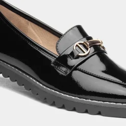 Carrie Womens Black Patent Loafer*Cushion Walk Best