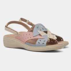 Charlie Womens Multi Wedge Sandal*Cushion Walk Best