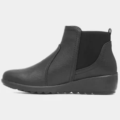 Chelsea Womens Black Ankle Boot*Cushion Walk Online