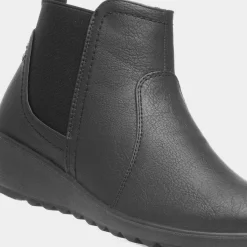 Chelsea Womens Black Ankle Boot*Cushion Walk Online