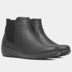 Chelsea Womens Black Ankle Boot*Cushion Walk Online