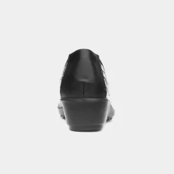 Chicago Womens Black Wedge Shoe*Cushion Walk Online