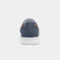 Declan Mens Navy Casual Boat Shoe*Cushion Walk Best