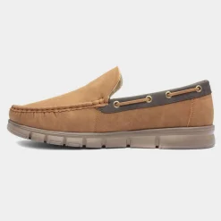 Declan Mens Casual Tan Slip On Shoes*Cushion Walk Clearance