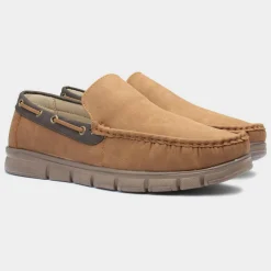 Declan Mens Casual Tan Slip On Shoes*Cushion Walk Clearance