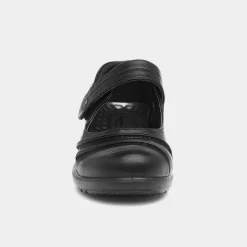 Elinor Womens Black Easy Fasten Shoe*Cushion Walk Discount