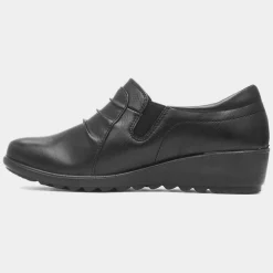Gatsby Womens Black Casual Shoe*Cushion Walk Discount