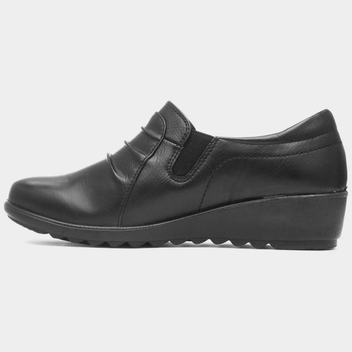 Gatsby Womens Black Casual Shoe*Cushion Walk Discount
