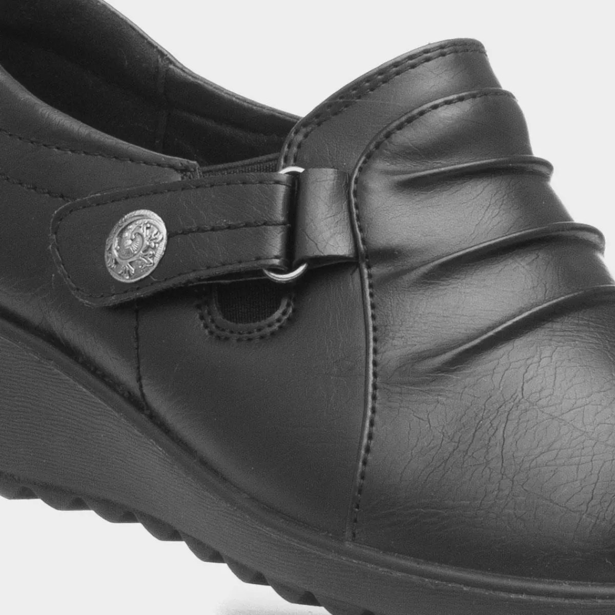 Gatsby Womens Black Casual Shoe*Cushion Walk Discount