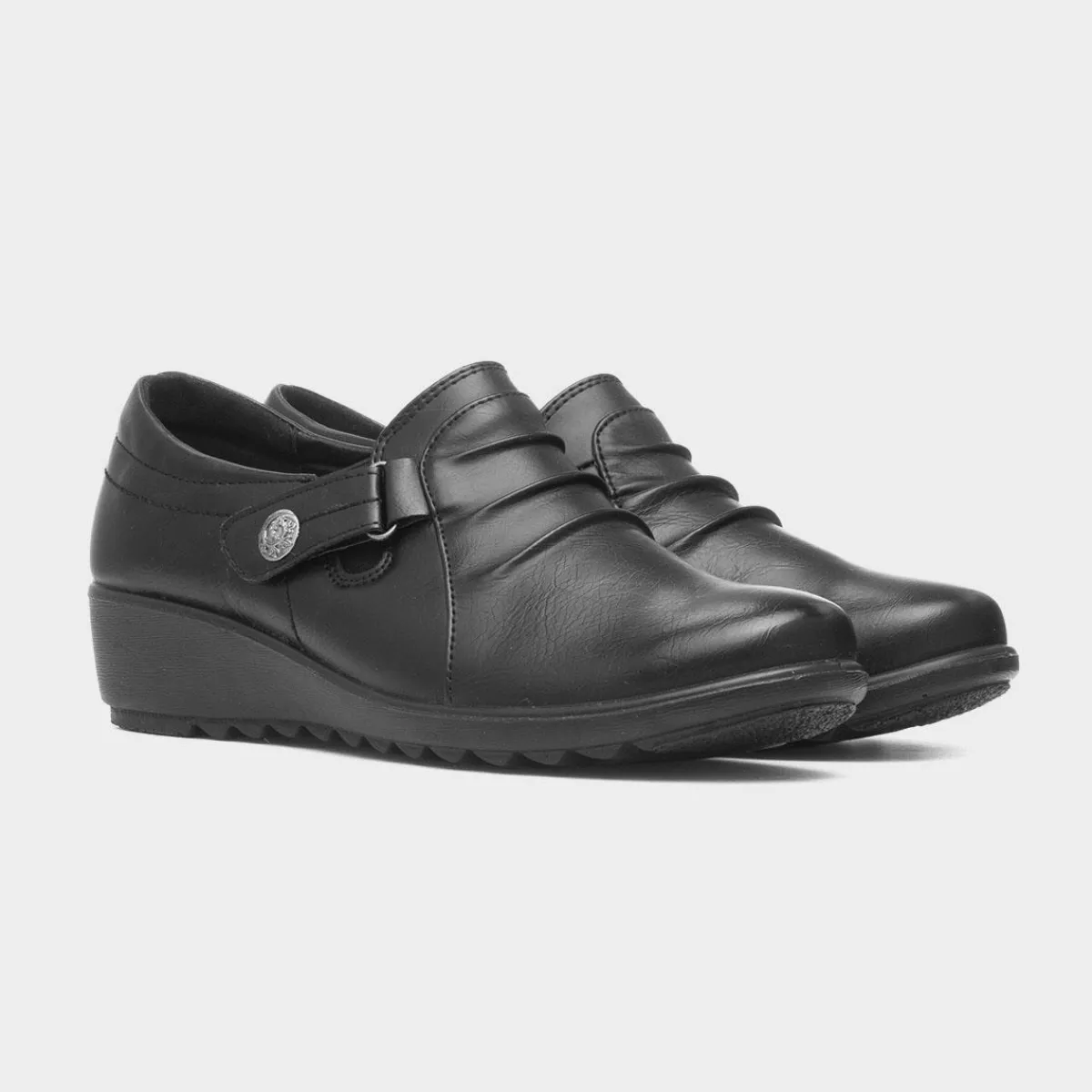 Gatsby Womens Black Casual Shoe*Cushion Walk Discount