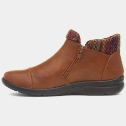 Grace Womens Tan Ankle Boot*Cushion Walk Best
