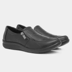 Jacky Womens Black Slip On Shoe*Cushion Walk Outlet
