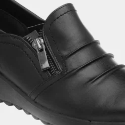 Janet Womens Black Shoe*Cushion Walk Discount