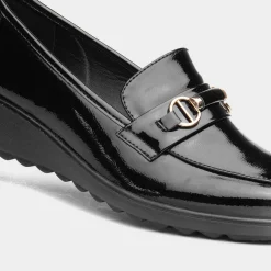 Jodie Womens Black Patent Shoe*Cushion Walk Outlet