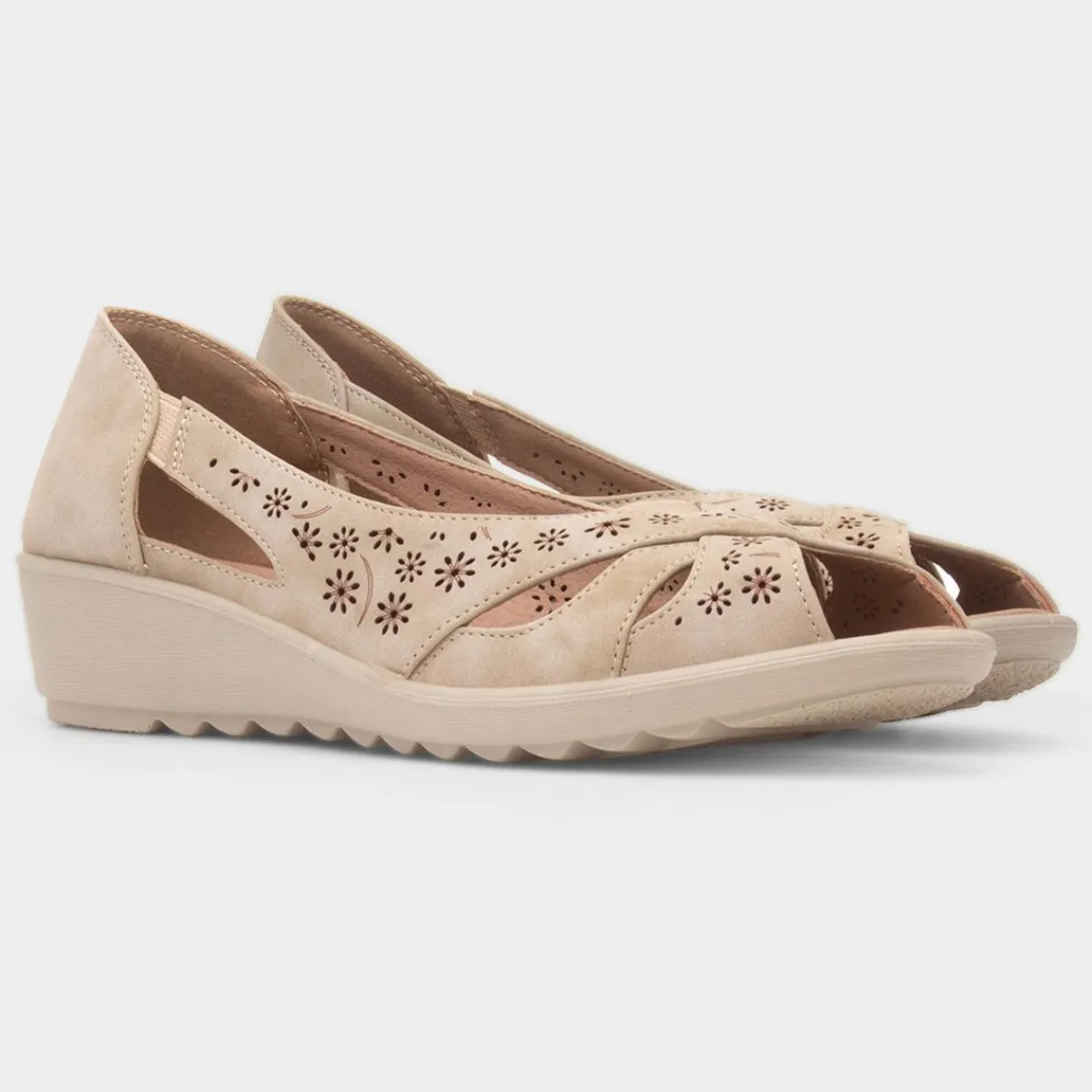 Kate Womens Open Toe Shoe*Cushion Walk New
