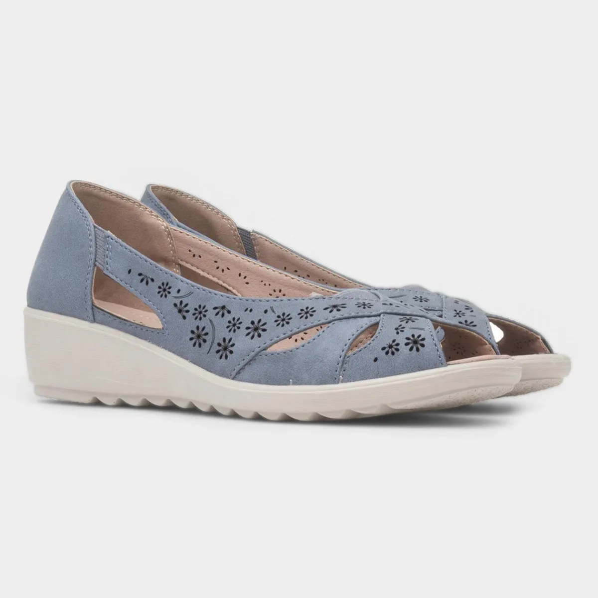 Kate Womens Open Toe Shoe*Cushion Walk Best