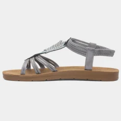 Kourtney Womens Silver Sandal*Cushion Walk New