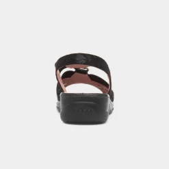 Lacy Womens Black Wedge Sandal*Cushion Walk Sale
