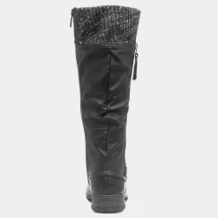 Leah Womens Black High Leg Boots*Cushion Walk Sale