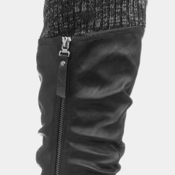 Leah Womens Black High Leg Boots*Cushion Walk Sale
