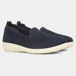 Leona Womens Navy Casual Shoe*Cushion Walk Sale