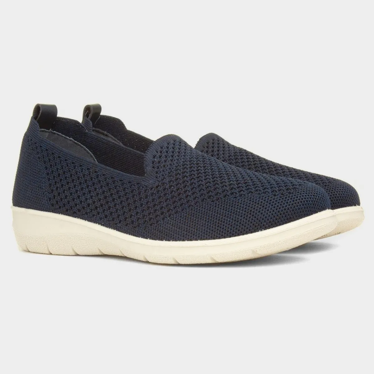 Leona Womens Navy Casual Shoe*Cushion Walk Sale