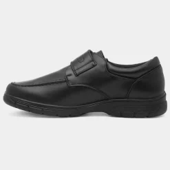Lewis Mens Black Easy Fasten Shoe*Cushion Walk Best