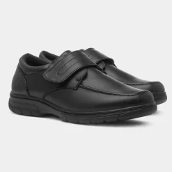 Lewis Mens Black Easy Fasten Shoe*Cushion Walk Best