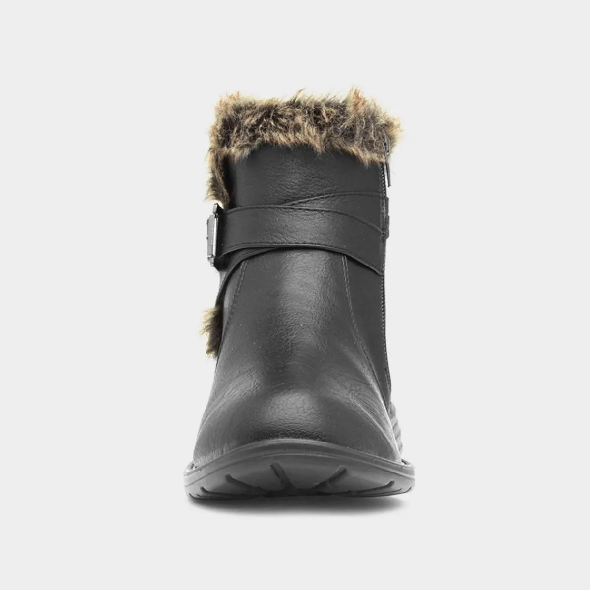 Lisa Womens Black Ankle Boot*Cushion Walk Discount