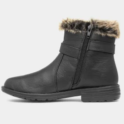 Lisa Womens Black Ankle Boot*Cushion Walk Discount