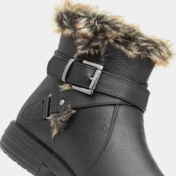 Lisa Womens Black Ankle Boot*Cushion Walk Discount