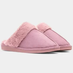 Lucy Womens Dusky Mule Slipper*Cushion Walk New