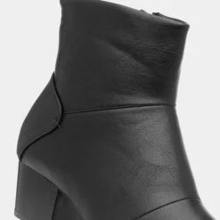 Madrid Womens Black Heeled Boot*Cushion Walk Best