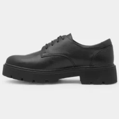 Manila Womens Black Lace Up Shoe*Cushion Walk New