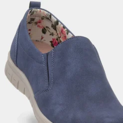 Marie Womens Navy Casual Shoe*Cushion Walk Hot