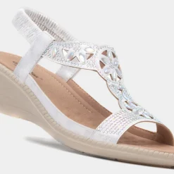 Mars Womens Wedge Sandal*Cushion Walk Discount