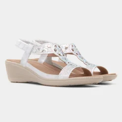 Mars Womens Wedge Sandal*Cushion Walk Discount