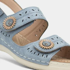 Meryl Womens Wedge Sandal*Cushion Walk Fashion