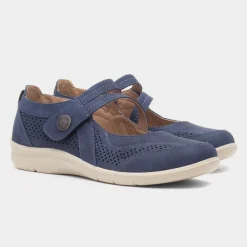 Mhari Womens Navy Shoe*Cushion Walk Discount