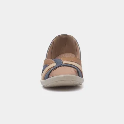 Moria Womens Navy Open Toe Wedge Shoe*Cushion Walk Hot