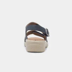 Penny Womens Navy Sandal*Cushion Walk Online