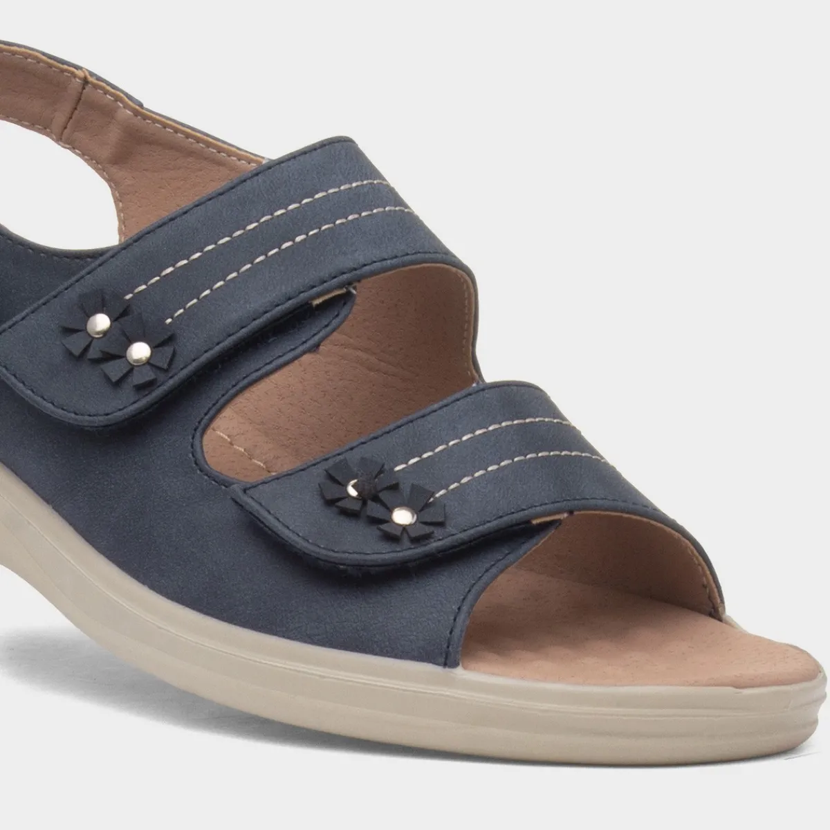 Penny Womens Navy Sandal*Cushion Walk Online