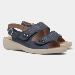 Penny Womens Navy Sandal*Cushion Walk Online