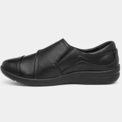 Rebecca Womens Black Shoe*Cushion Walk Best