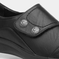 Rebecca Womens Black Shoe*Cushion Walk Best